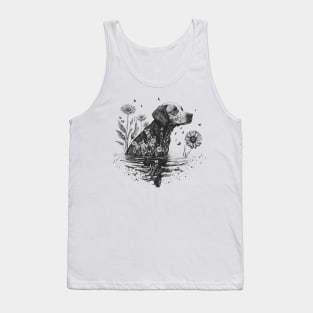 Dog Watercolor Tank Top